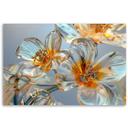 Canvasbillede, Diamantblomster - komposition