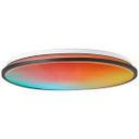 LED-Deckenleuchte Iva, schwarz, ⌀ 49 cm, Deckenlampe mit LED
