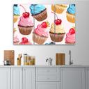 3-delt lærredsprint Candy Cupcakes