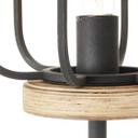 Stehleuchte Inga, braun, 163 x 25 cm, Holz Stehlampe