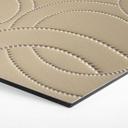 Sekskantet billede Abstrakte ringe beige - Grande - Alu-Dibond