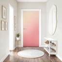 Ombre pink sun door film - Selvklæbende dørdekoration