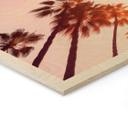 Cuadro de madera California Dreaming con vista a las palmeras - Hugonnard