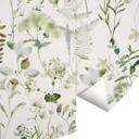 Tapet cirkel Urter og vilde blomster - UN Designs - vliesetapet/selvklæbende non-woven tapet