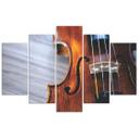 Lærredstryk 5 dele, violinmusik