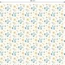 Tapet med mønster - akvarelblomster 01 - gul