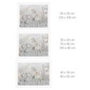 Poster met grijze bloemen in vintage stijl - Ms Tiff