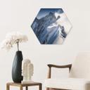 Hexagon aluminium dibond på toppen af Mont Blanc - Nienartowicz