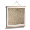 Póster Anillos Abstractos beige - Grande - Cuadrado