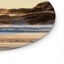 Glasbillede - Strandkyst ved solopgang i Afrika - Hugonnard - Round