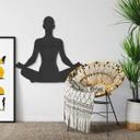 MDF - Decoración en madera - postura de yoga sentado 01