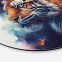 Vægcirkel Heine - Starry Tiger – print på aluminium (Alu-Dibond)