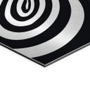 Geborsteld Alu-Dibond met goud-, zilver- & kopereffect - Optische retro-illusie