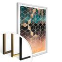 Frederiksson Plakat - Gold Green Geometry