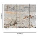 grå og brun non-woven tapet Designwalls non-woven tapet Old Wall moderne sten look