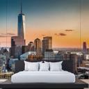Papel pintado Arquitectura ManhattanSkyli azul gris - Papel pintado tejido-no tejido Designwalls 2 - 2,55 x 3,5 m