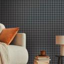 ternet non-woven tapet i retrolook brungrå - moderne ternet tapet - tapet med vintagemønster