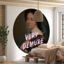 Fototapet Baroque Beauty: Very Demure - Grace Digital Art - Round - vliesetapet/selvklæbende non-wov