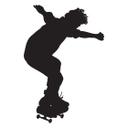 Muursticker Skateboarder 02
