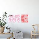 Wallsticker - Navn, alfabet mønsterblomster