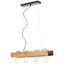 Pendelleuchte Daniel, braun, 150 x 75 cm, Holz Pendelleuchte