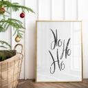 Plakat - Ho Ho Ho Handlettering
