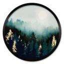Póster SpaceFrog Designs - Bosque Nublado - Redondo