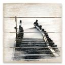 Cuadro de madera Camino a ninguna parte - 40x41,5 cm