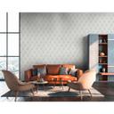 Livingwalls Fleecetapet, Metropolitan Stories Art Deco Ava New York, Grå, Metallic, Hvid