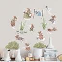 Kikki Belle Wallsticker - Lykkelig museverden for små drømmere (14 stk.)