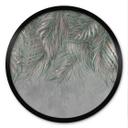 Poster Exotische Palmbladeren Roze-Groen - Ms Tiff - Rond