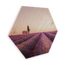 Hexagon - Birketræ - Lavendel