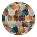 Tableau sur alu-Dibond Fredriksson - Or et cuivre - Rond