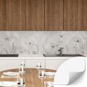 Zelfklevende Keukenachterwand Wilde bloemenweide met vlinders in Scandinavisch design - Ms Tiff