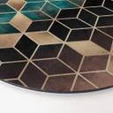 Wandcirkel Fredriksson - Gold Green Geometry