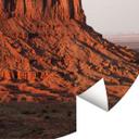 Fotobehang rotsformatie in Monument Valley - Hugonnard - Rond - vliesbehang/zelfklevend vliesbehang