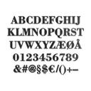 Akrylbogstaver - Bodoni