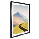 Póster ciclista en la montaña - Ríos
