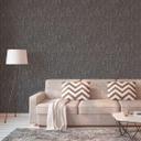 Non-woven tapet i textil look silver black - textiltapet med design 