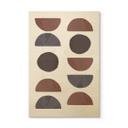 Cuadro de madera 1X Studio - Formas abstractas en tonos tierra