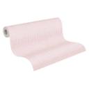 stribetapet creme pink - non-woven tapet kunst A.S. Création - mat og let tekstureret