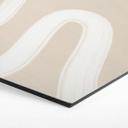 Sekskantet Billede One Line Art - Blid strøm - Ristova - aluminium dibond