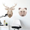 Wallsticker - Polygon - Hjortehoved