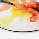 Tableau sur alu-Dibond rond Mauro - La magie de l'explosion des couleurs