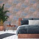 Papel pintado tejido-no tejido Livingwalls Papel pintado azulejo Metropolitan Stories Antonio Barcelona beige, azul, marrón