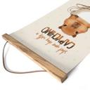Tekstil plakat Capybara i kaffe - Capychino