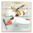 Cuadro de madera Loske - Vuelo - 40x41,5 cm
