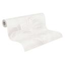 Bladtapet bæredygtigt - non-woven tapet Floral af A.S. Création grå hvid natur 386632