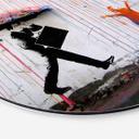 Tableau en alu-Dibond Banksy - Pluie colorée - Rond