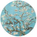 Sticker mural van Gogh - Amandier en fleurs - Rond